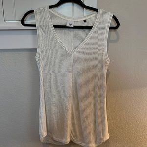 Cabi grey striped cotton tank